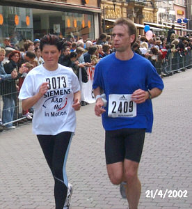 Elke und Joachim beim Zieleinlauf